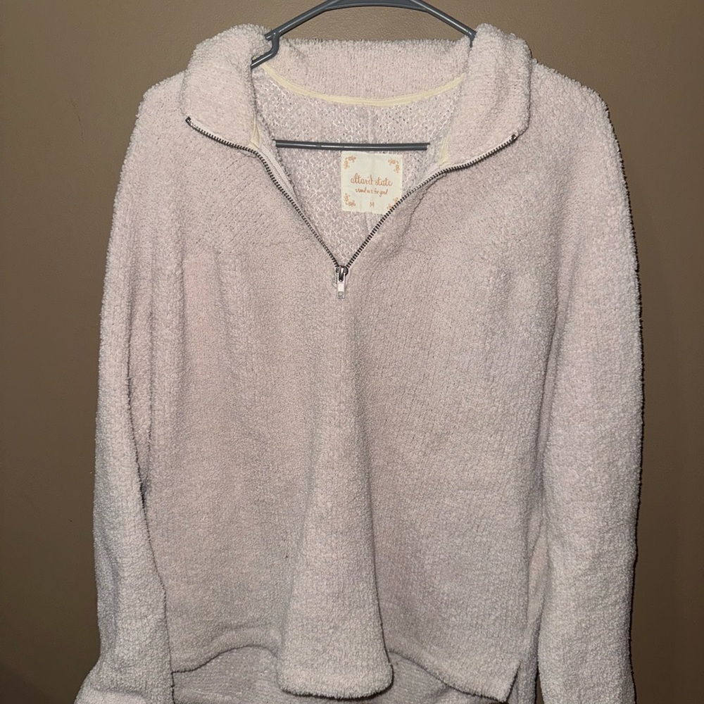 Altar'd State Soft Cream Turtleneck Jacket